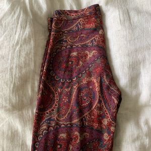 Free People Paisley Flair Pants